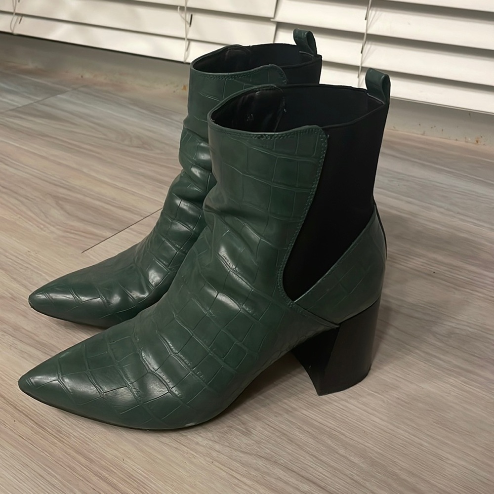 London Rebel Faux Leather Boots